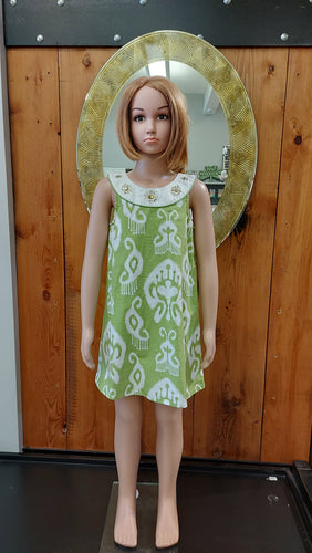 Gymboree green dress 6