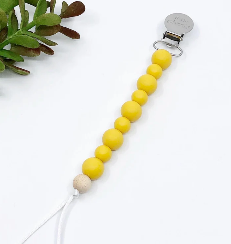 Pacifier Clip - Mustard