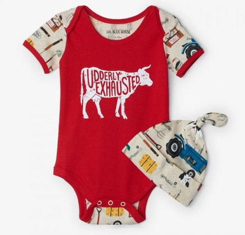 Farm Life Baby Bodysuit & Hat