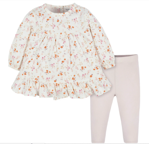 Gerber Floral  2pc